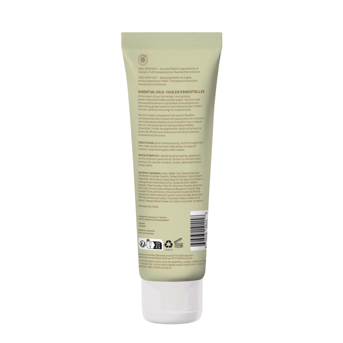 ATTITUDE conditioner on bathroom shelf in lifestyle setting for everyday use