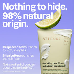 ATTITUDE conditioner being poured into hand for easy application