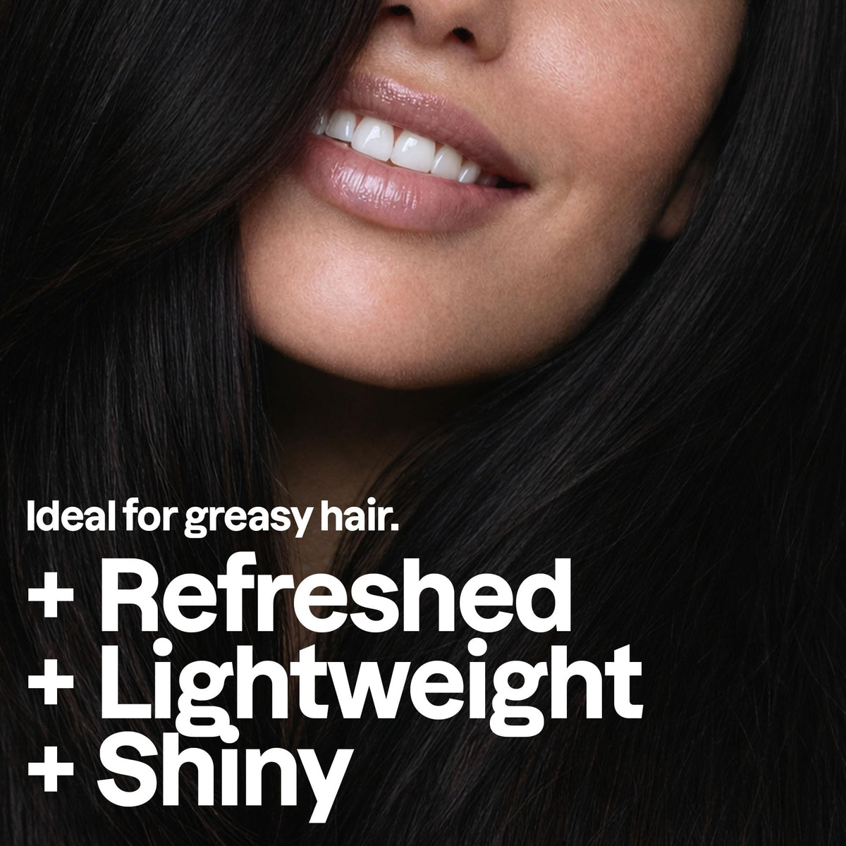 ATTITUDE conditioner texture on hand demonstrating lightweight slip and easy detangling benefit
