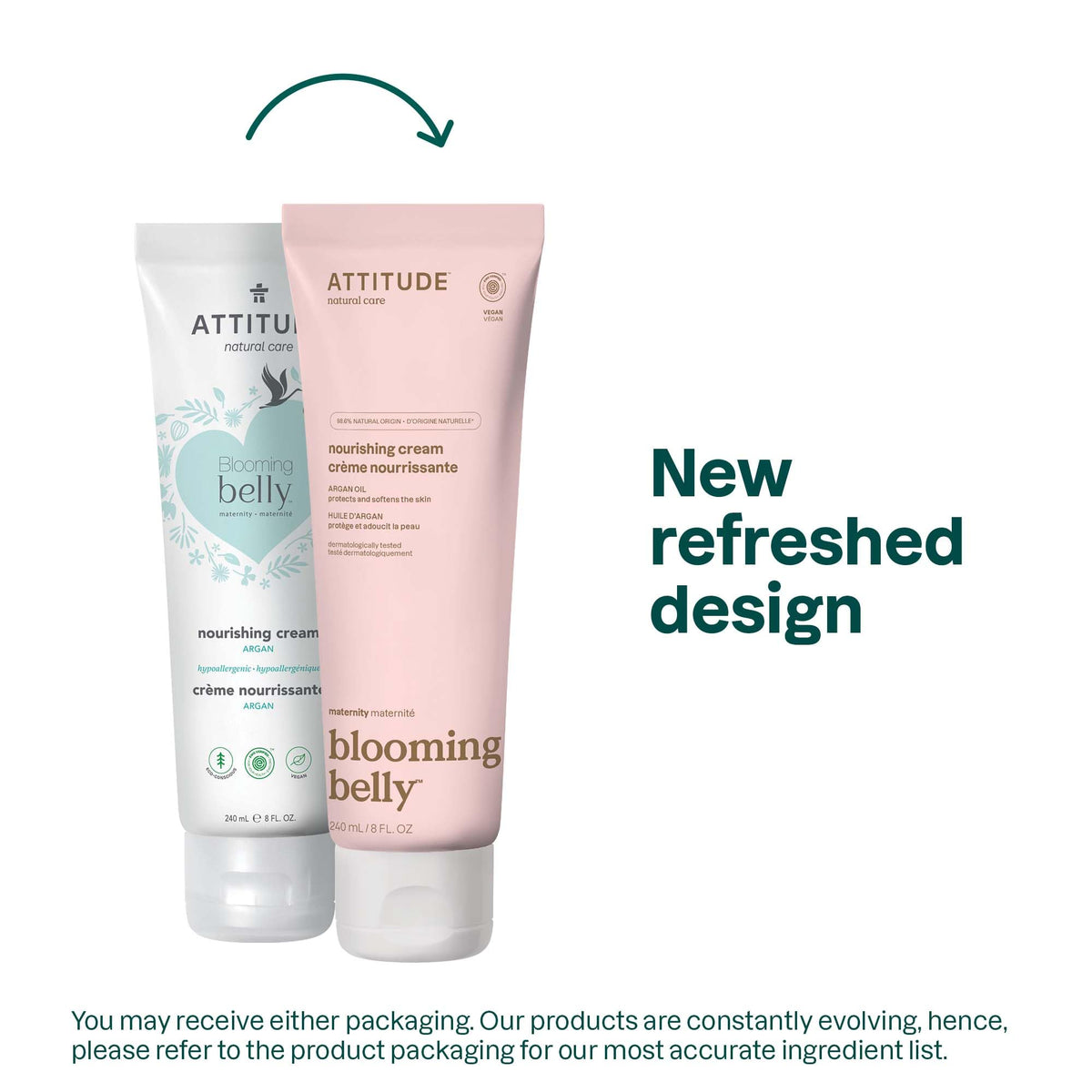 Attitude close-up cream texture highlighting smooth absorbent finish and hydration