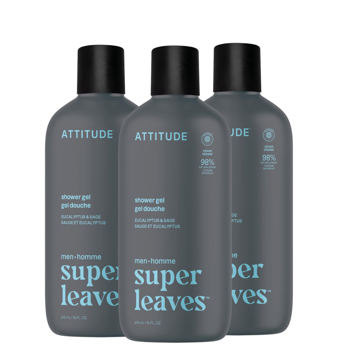 ATTITUDE front packaging showing eucalyptus and sage scent and benefits