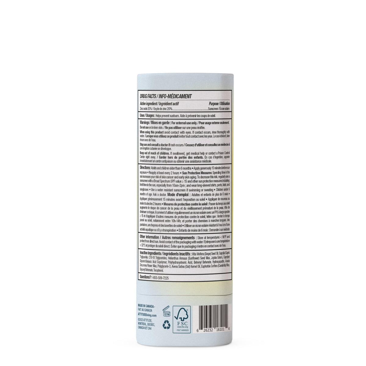 ATTITUDE face stick in outdoor lifestyle scene showing reapplication ease
