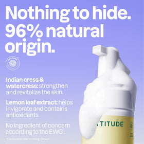 ATTITUDE cloud-like foam texture demonstrating gentle lather
