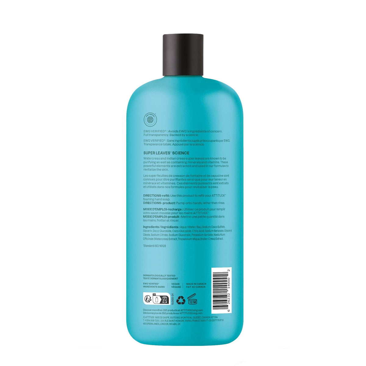 ATTITUDE refill on bathroom counter in neutral setting for fragrance-free homes
