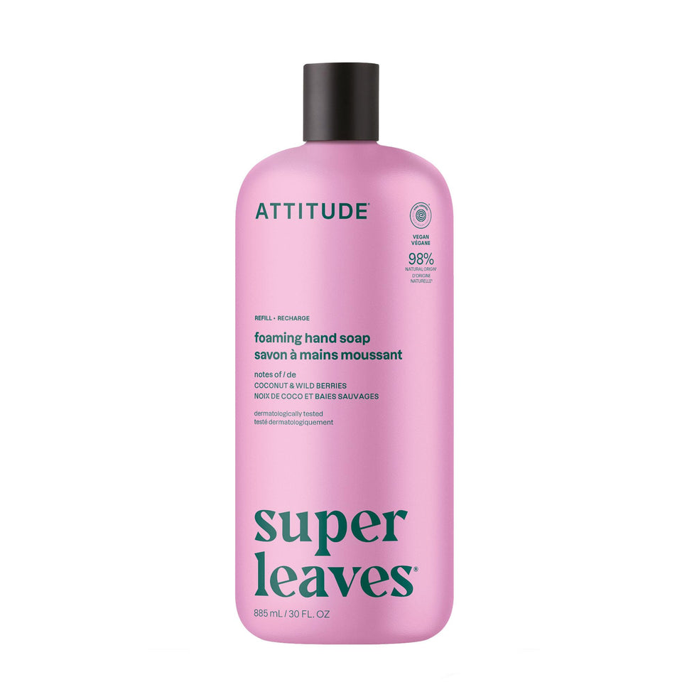 ATTITUDE refill bottle front label showing product name and scent benefit