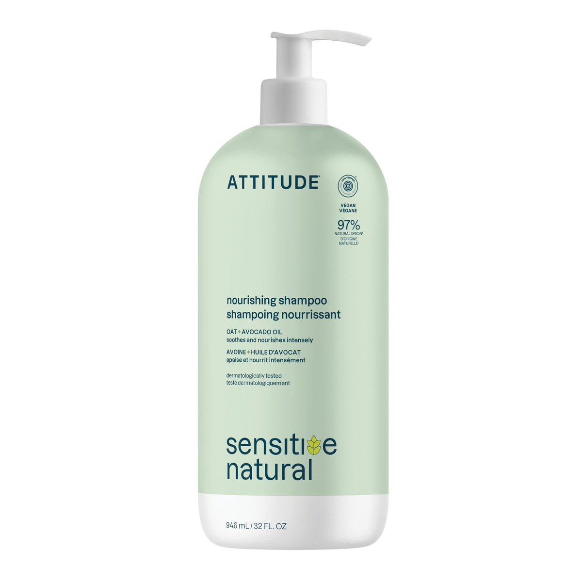ATTITUDE front bottle 32 oz showing label and clean packaging benefit