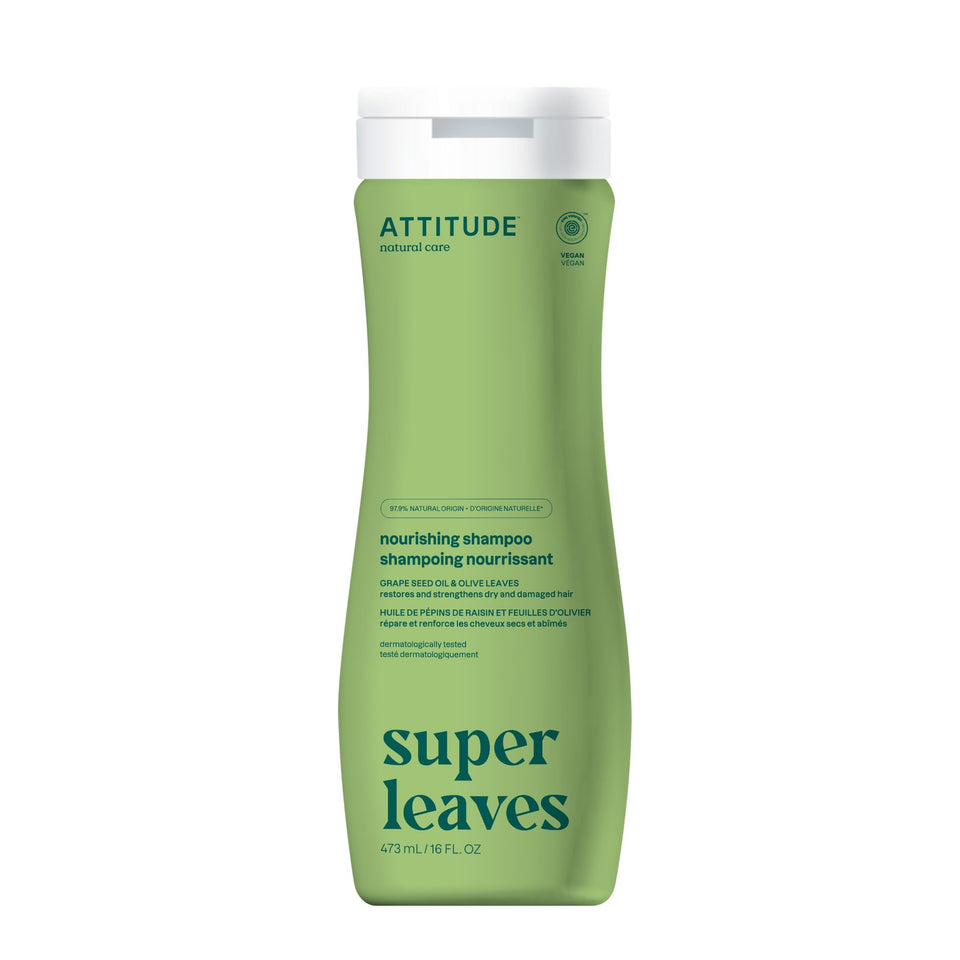 BIO SPECTRA ATTITUDE front bottle showing nourishing shampoo branding and clear benefit