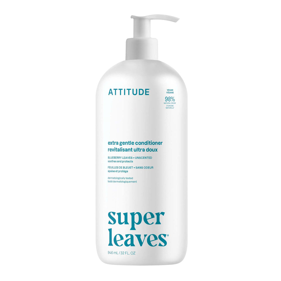 ATTITUDE front bottle shot showing clean unscented conditioner packaging and volume