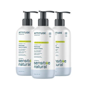 ATTITUDE front label showing product name and benefits for gentle cleansing