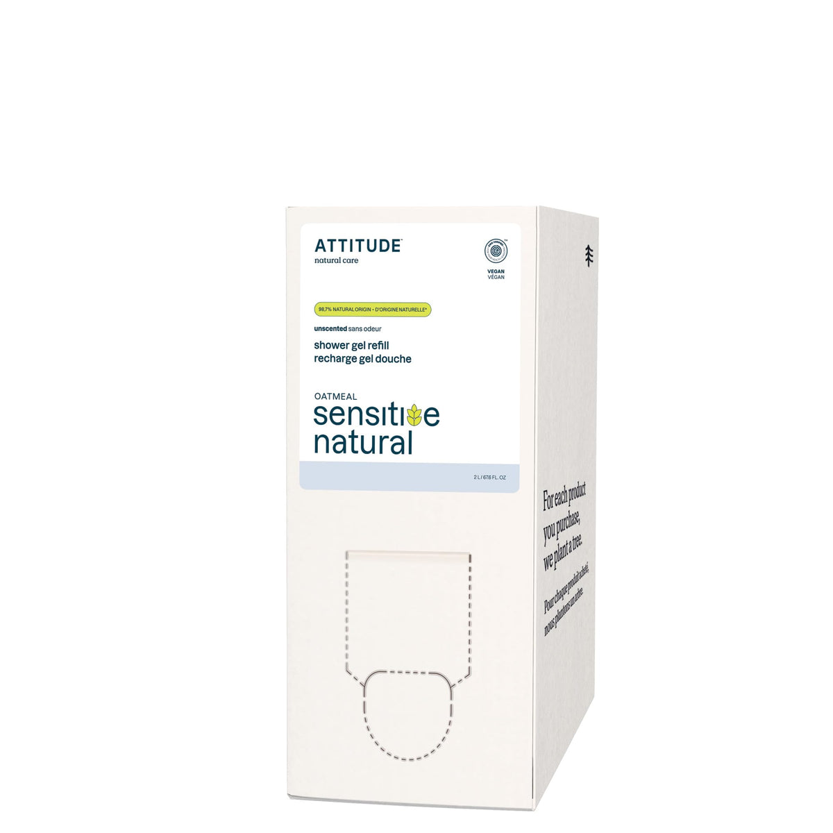 ATTITUDE front packaging showing 67.6 fl oz refill for long‑lasting supply
