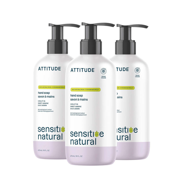 ATTITUDE front packaging showing label and scent, clear benefits visible