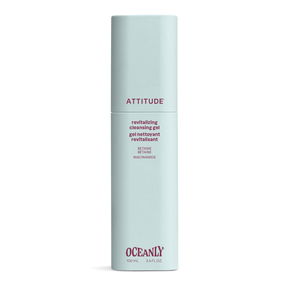 ATTITUDE front packaging showing bottle and label, clear clean benefits