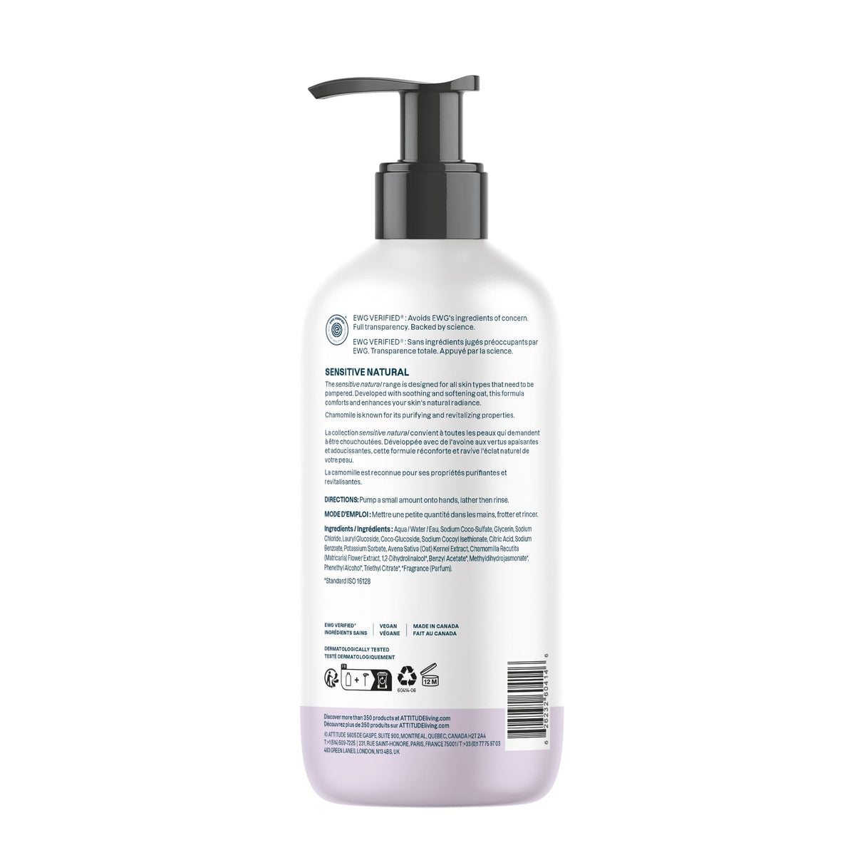 ATTITUDE soap placed in a bathroom setting adding calm fragrance ambiance