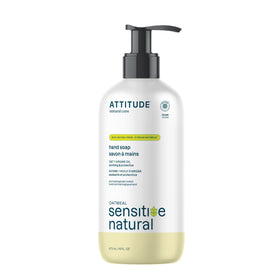 ATTITUDE front label showing product name and benefits for sensitive skin