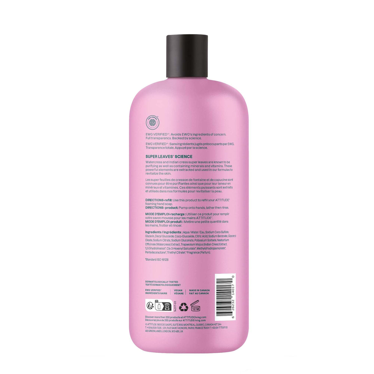 ATTITUDE hand wash in kitchen sink lifestyle scene creating a fresh feel