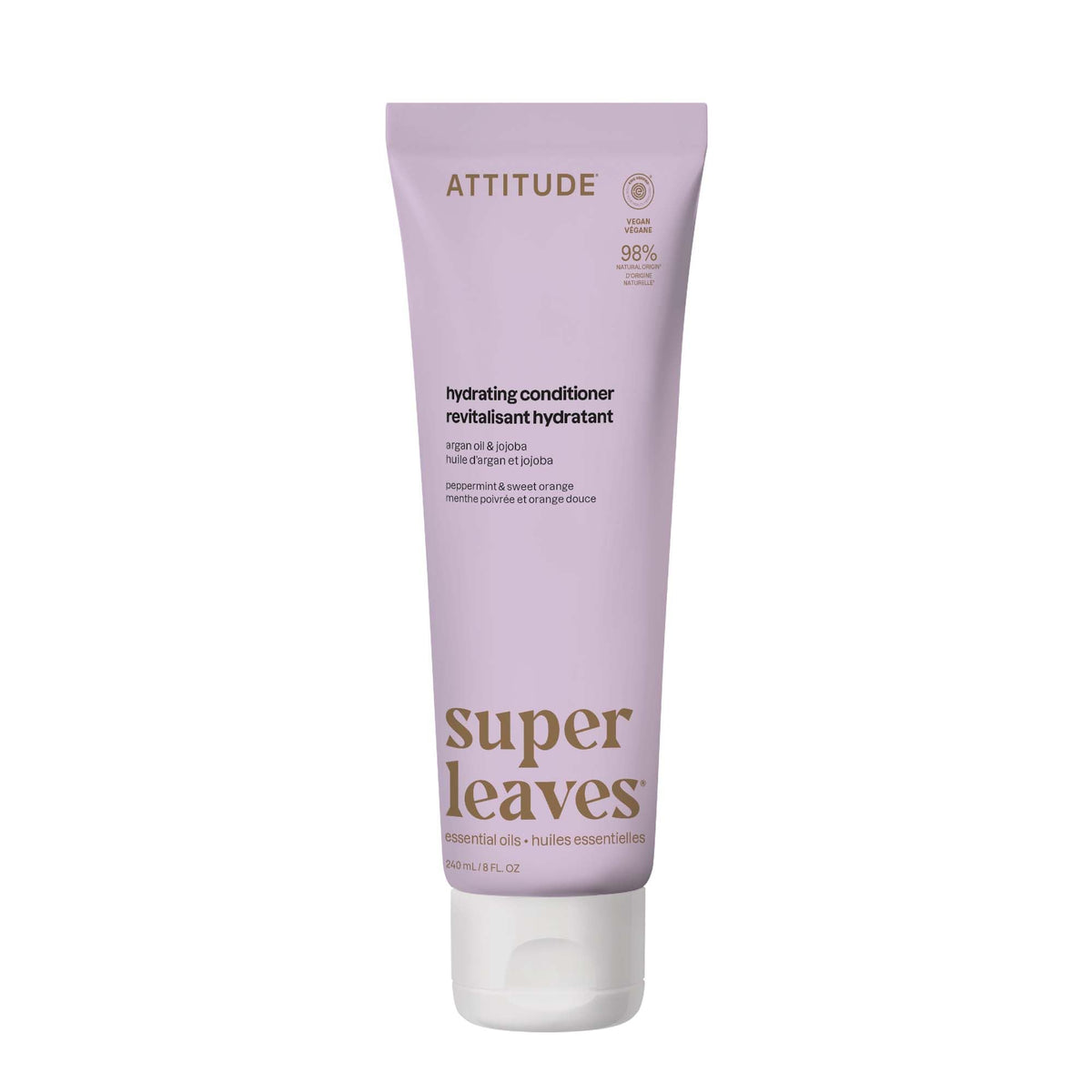 ATTITUDE hydrating conditioner front bottle showing label and scent benefits