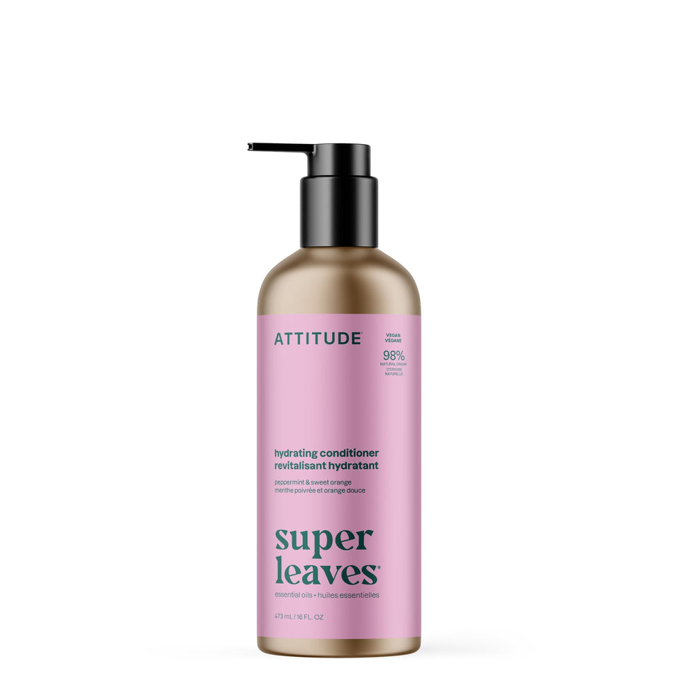 ATTITUDE front bottle showing label and refreshing peppermint citrus scent benefit