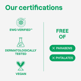BIO SPECTRA ATTITUDE label detail showing EWG VERIFIED and plant-based ingredients
