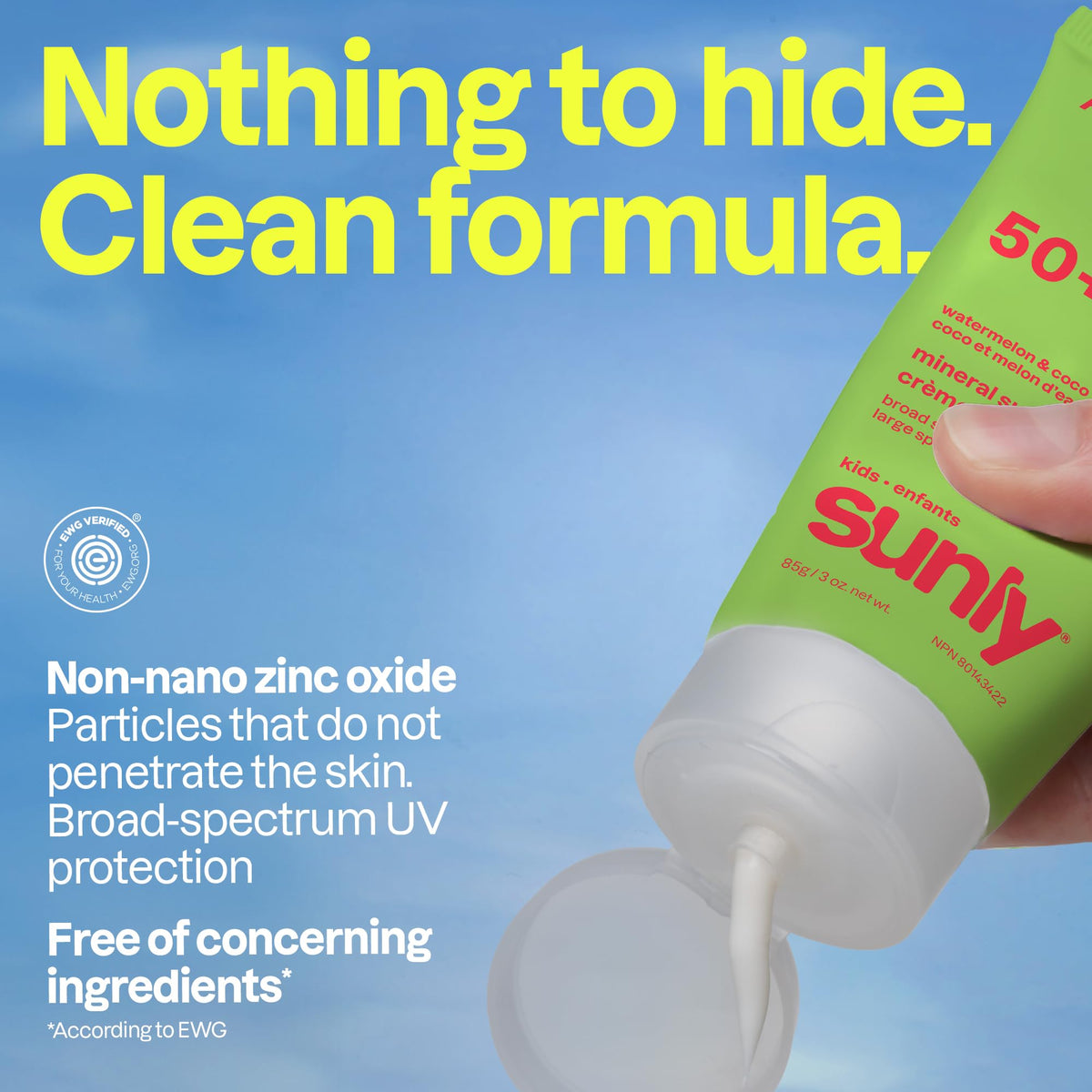 ATTITUDE applying sunscreen to child face for gentle broad-spectrum protection