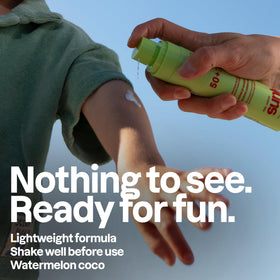 ATTITUDE being applied to an arm illustrating smooth spreadability and coverage