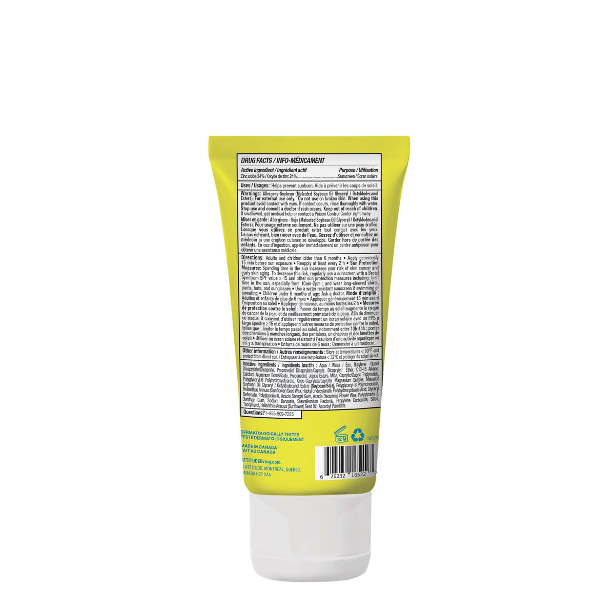 ATTITUDE tube beside other sunscreens showing compact size advantage