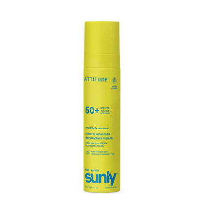 ATTITUDE front packaging showing SPF 50 and travel-size convenience