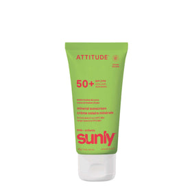 ATTITUDE front tube showing SPF 50 and watermelon coco scent benefit