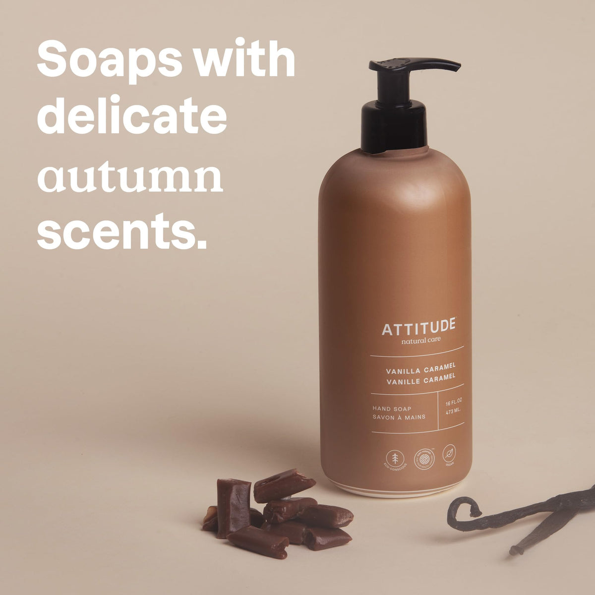 ATTITUDE creamy lather texture on hand, moisturizing cleansing benefit