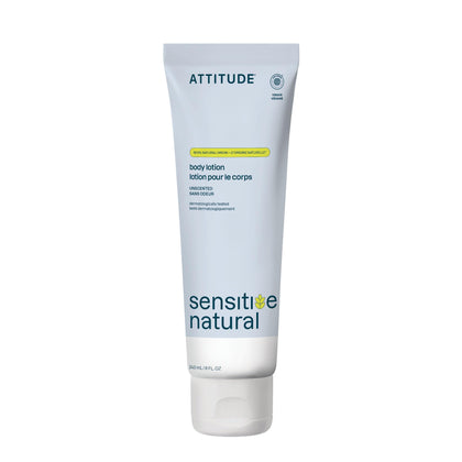 ATTITUDE front tube view showing unscented formula and clean packaging benefits