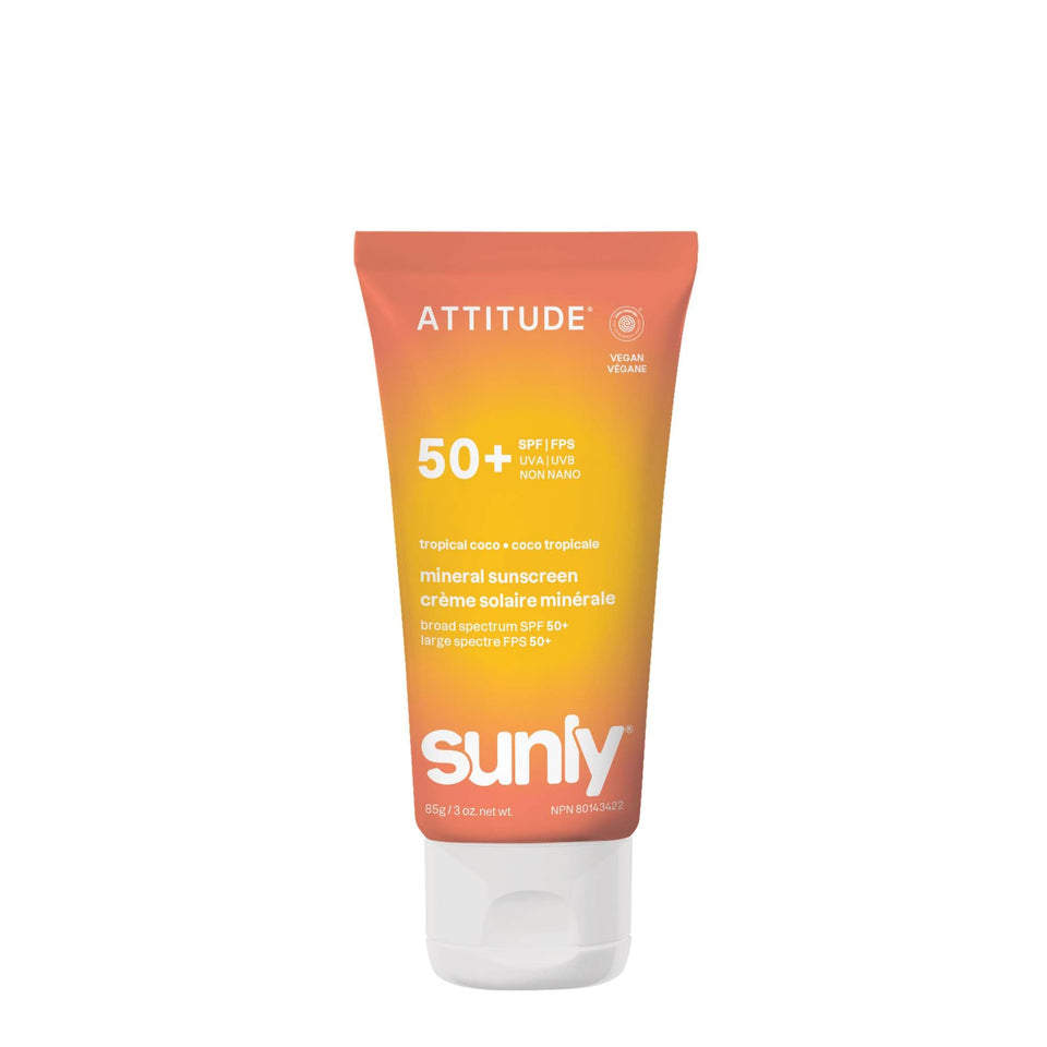 ATTITUDE front packaging showing SPF 50 and EWG Verified benefit