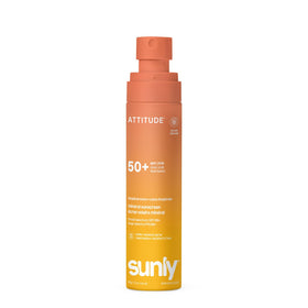 ATTITUDE tube on a towel at the beach evoking tropical coco scent and outdoor use