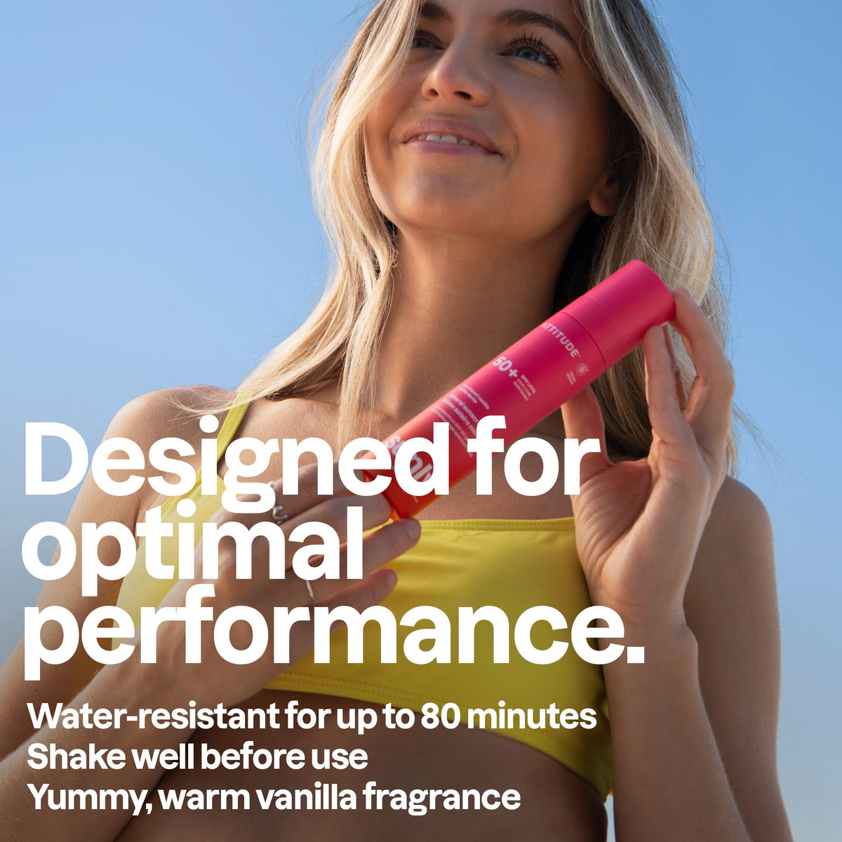 ATTITUDE pump dispensing lotion onto hand for easy application benefit