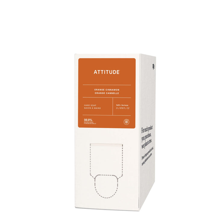 ATTITUDE front label view showing orange cinnamon scent and EWG verification benefit