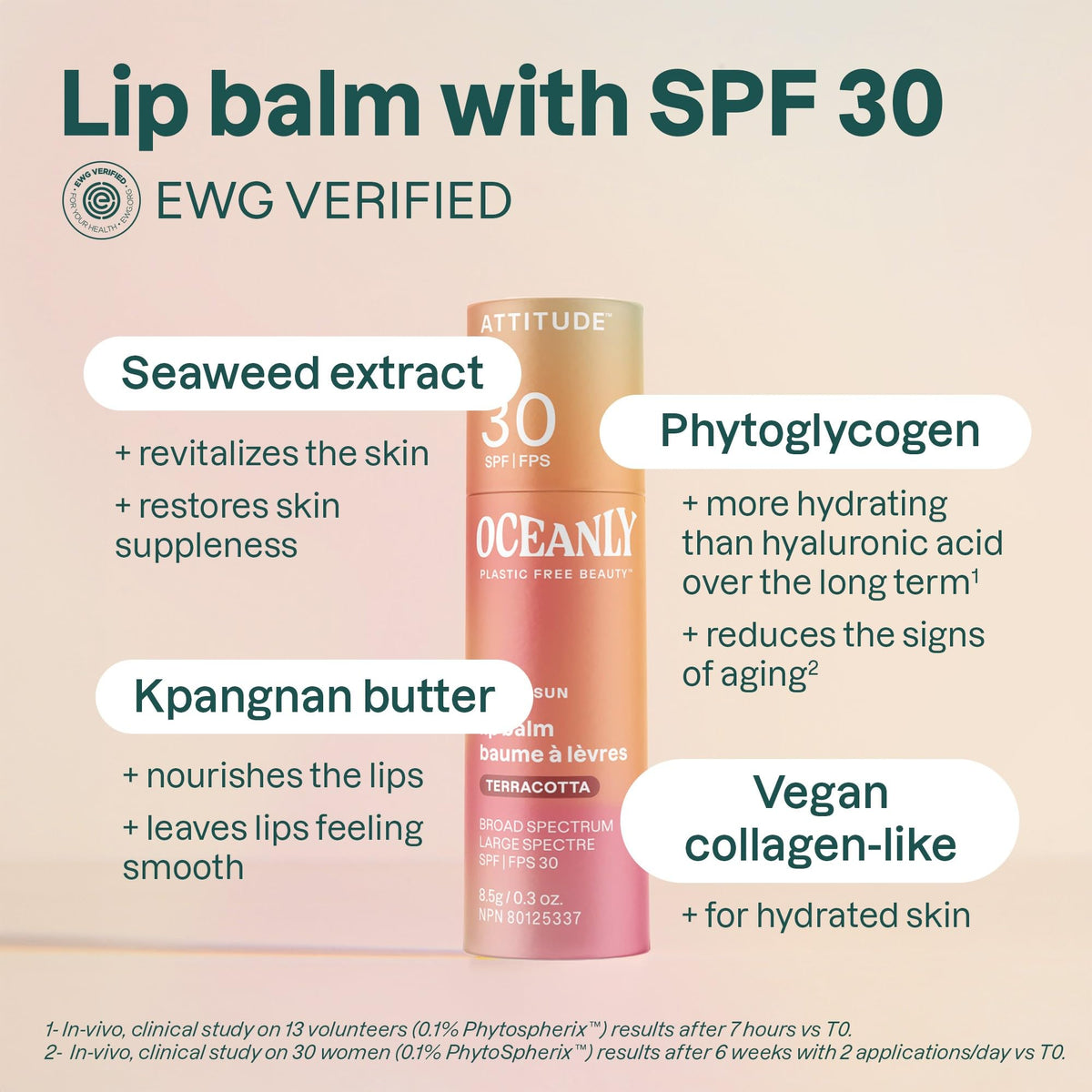 BIO SPECTRA ATTITUDE cardboard tube packaging highlighting plastic-free sustainability