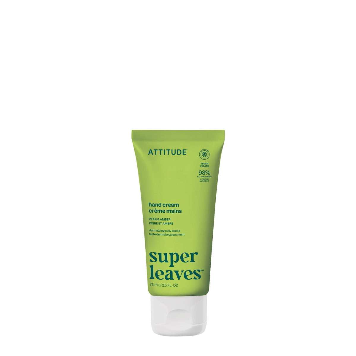 ATTITUDE front tube showing pear amber label and quick moisturizing benefit