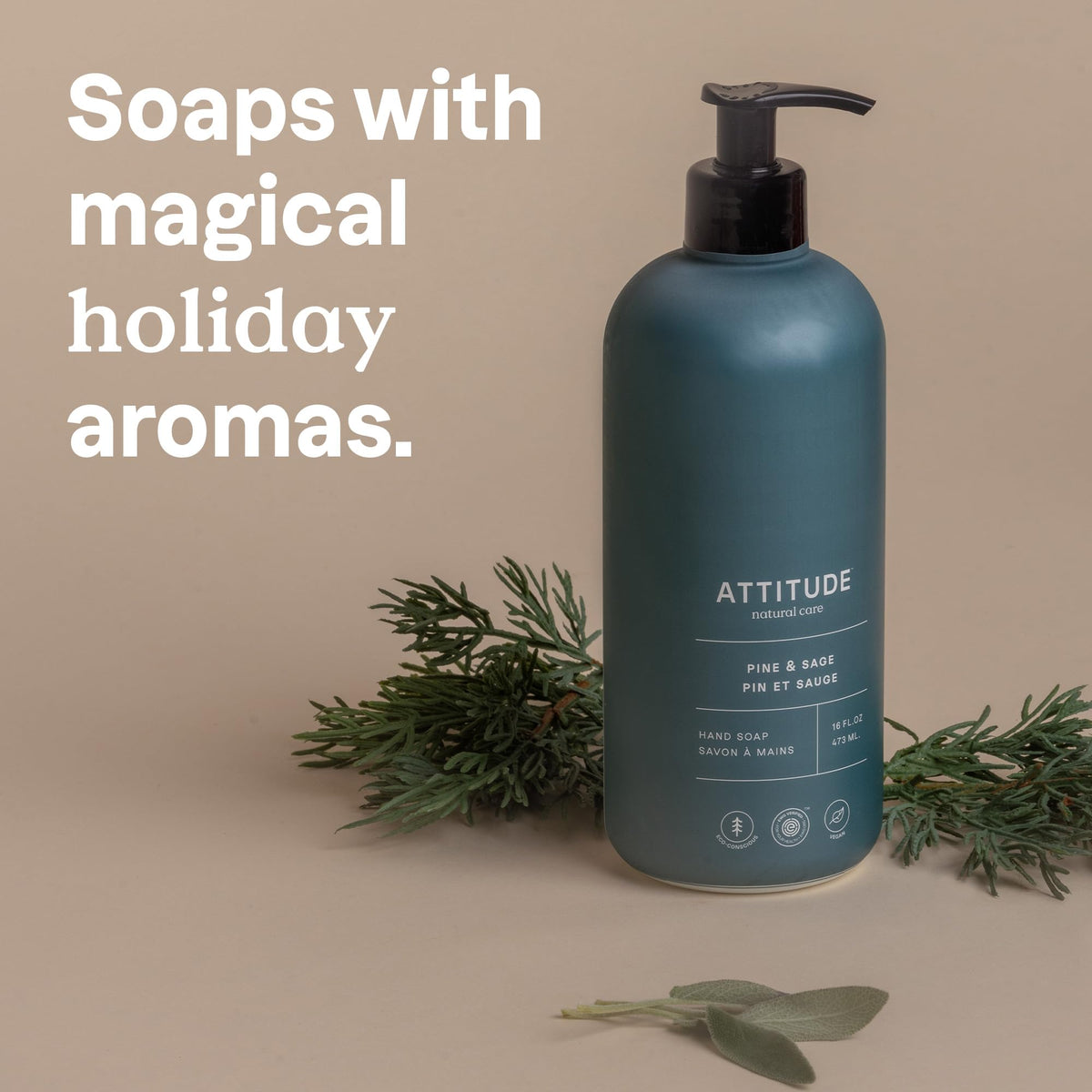 ATTITUDE rich lather texture demonstrating gentle cleansing and hydration