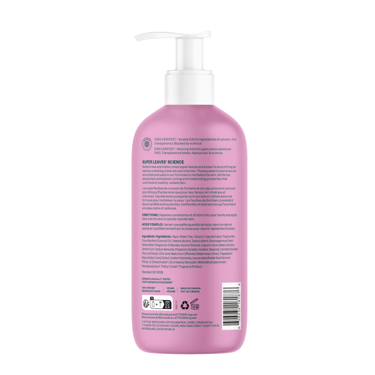 ATTITUDE recyclable HDPE symbol on bottle emphasizing eco-conscious packaging