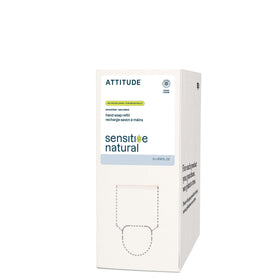 ATTITUDE refill pouch front view showing label and volume, easy refill benefit