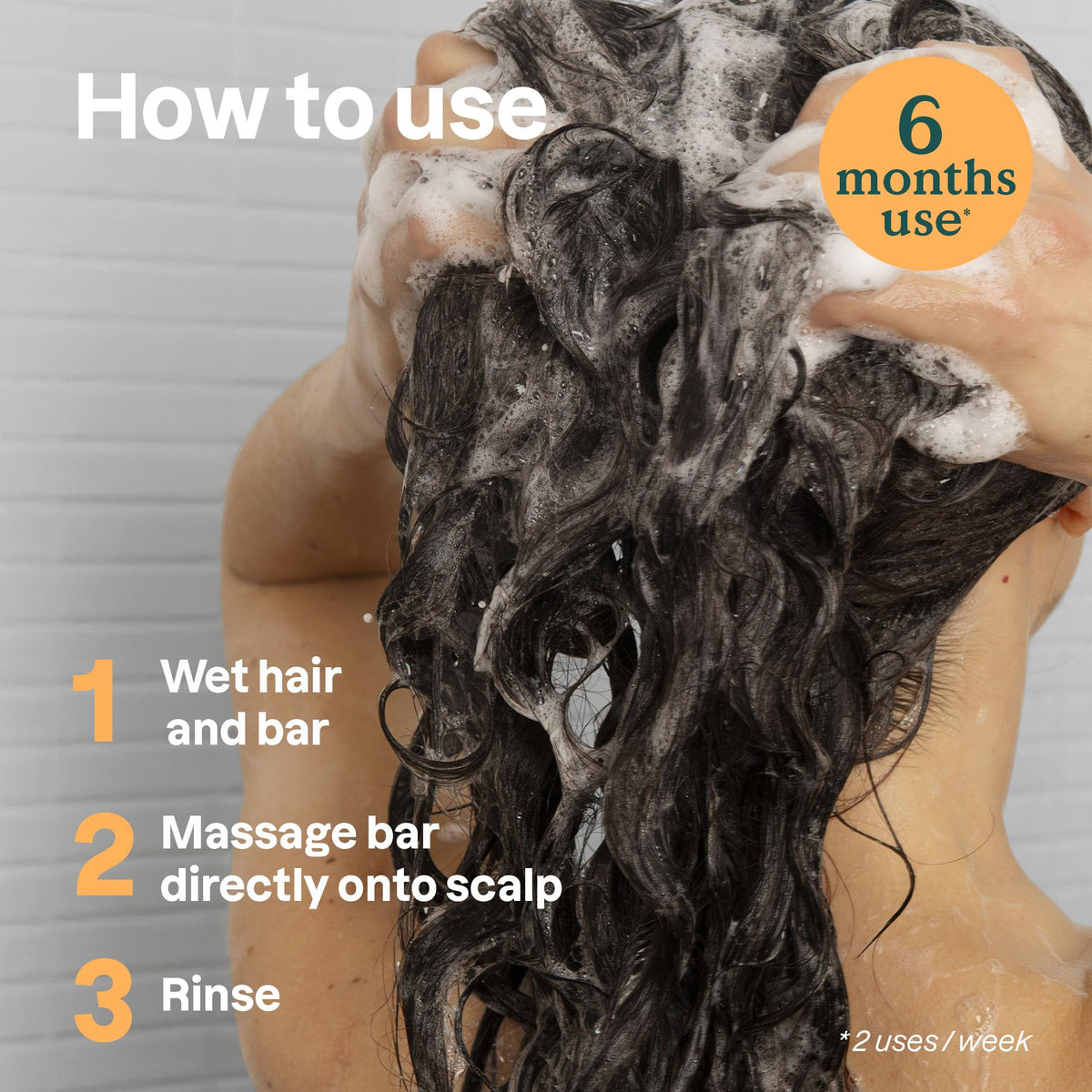 ATTITUDE foamy lather on fingers showing effective cleansing and voluminous lift