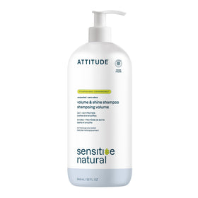 BIO SPECTRA ATTITUDE front bottle view showing unscented shampoo benefits