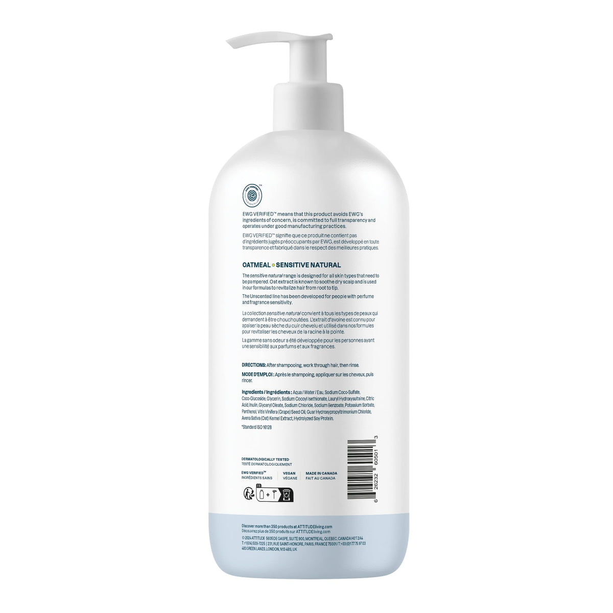 BIO SPECTRA ATTITUDE label with EWG VERIFIED badge emphasizing clean formulation