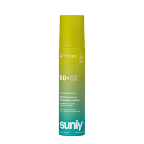 ATTITUDE front packaging showing SPF 50 and benefits