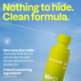 ATTITUDE lotion texture close-up showing lightweight, quick-absorb