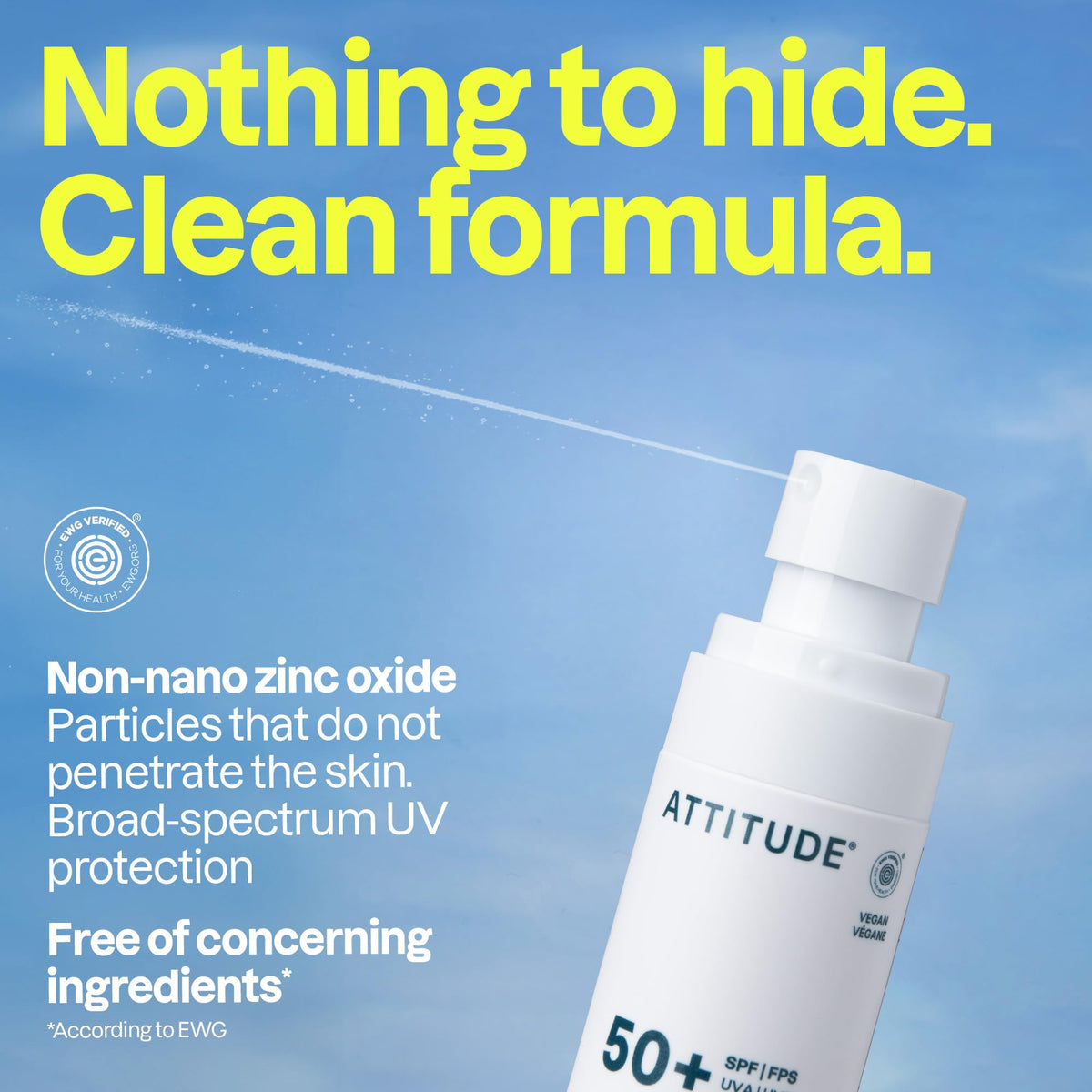 ATTITUDE lotion texture close-up showing lightweight non-greasy finish