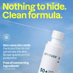 ATTITUDE lotion texture close-up showing lightweight non-greasy finish