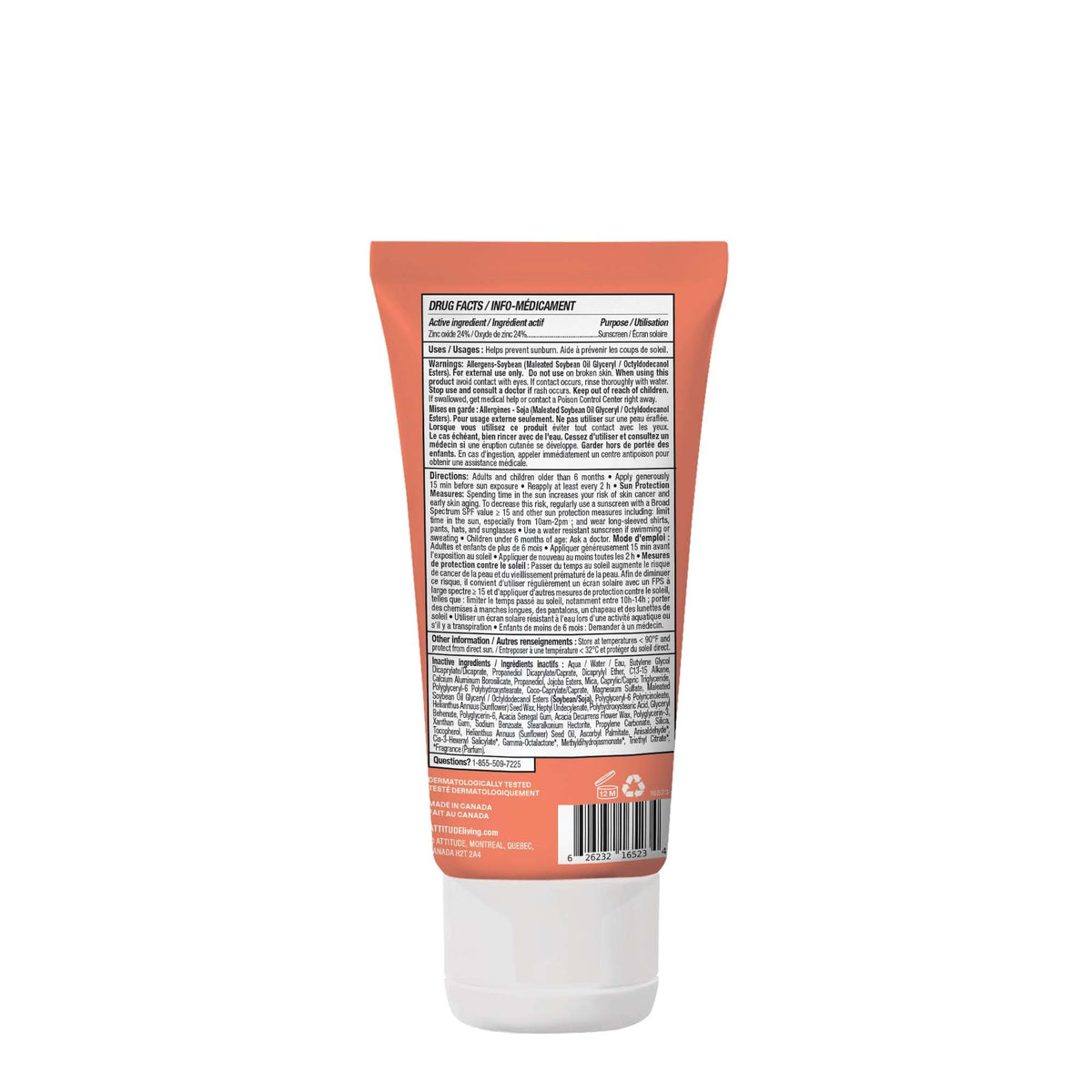 ATTITUDE sunscreen in a travel kit flatlay promoting on-the-go reapplication
