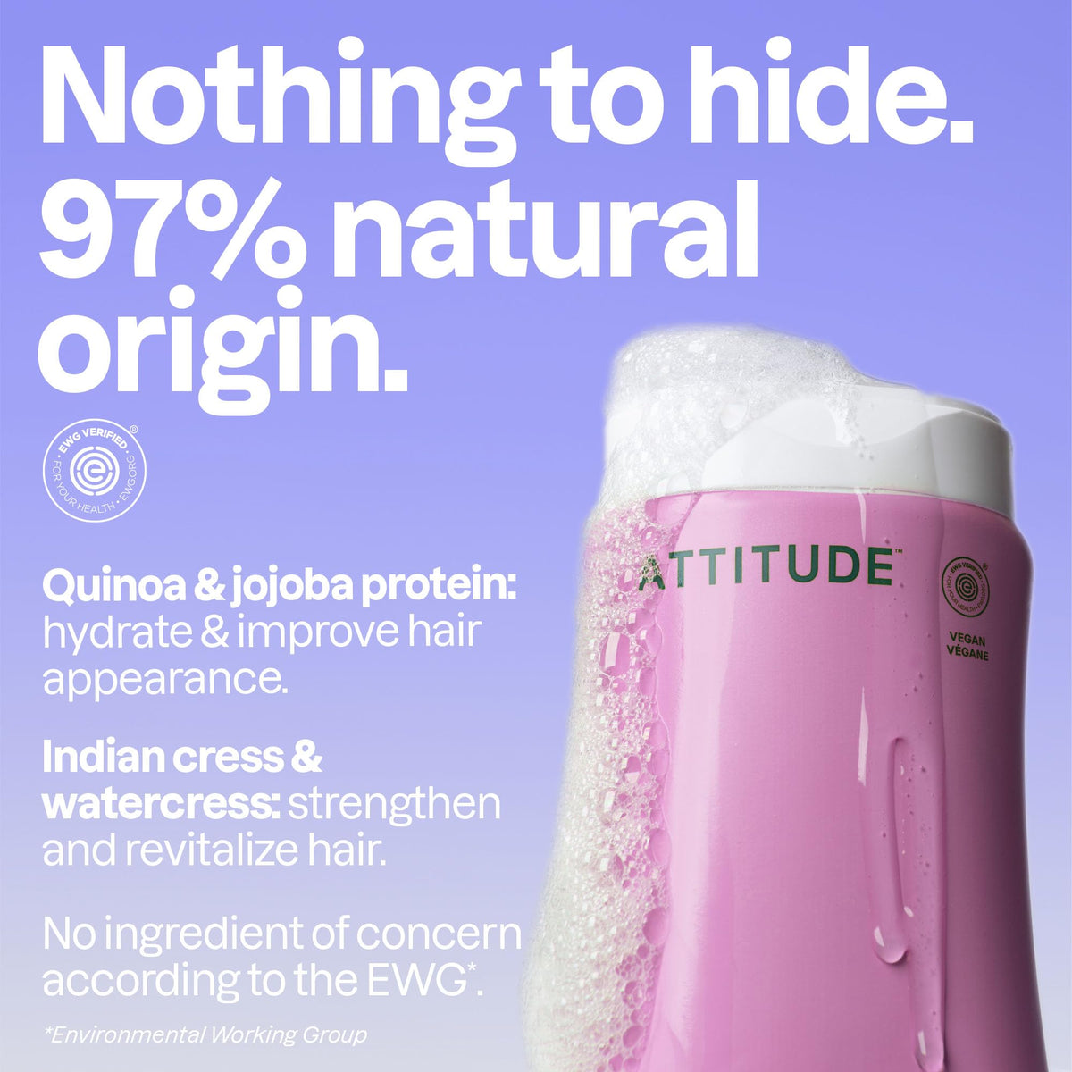 BIO SPECTRA ATTITUDE creamy shampoo texture shot showing hydration