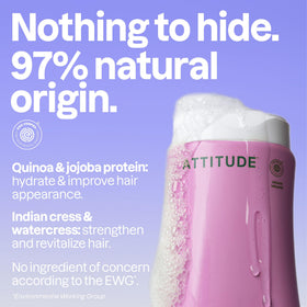 BIO SPECTRA ATTITUDE creamy shampoo texture shot showing hydration