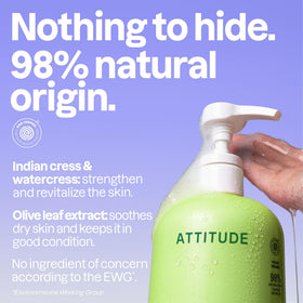 ATTITUDE foam texture close-up demonstrating gentle lather benefit