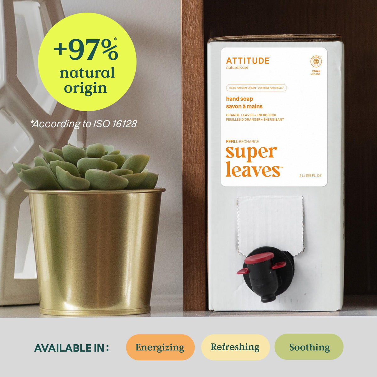 BIO SPECTRA ATTITUDE creamy lather close-up shows gentle hydration benefit